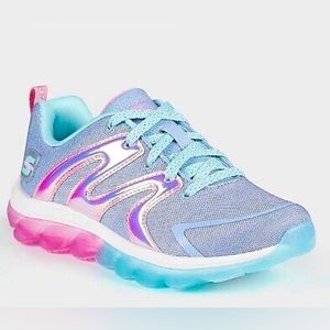 Pre loved Skechers Sport Girls Jalisa ZigZag Print Lace Up Performance Sneakers